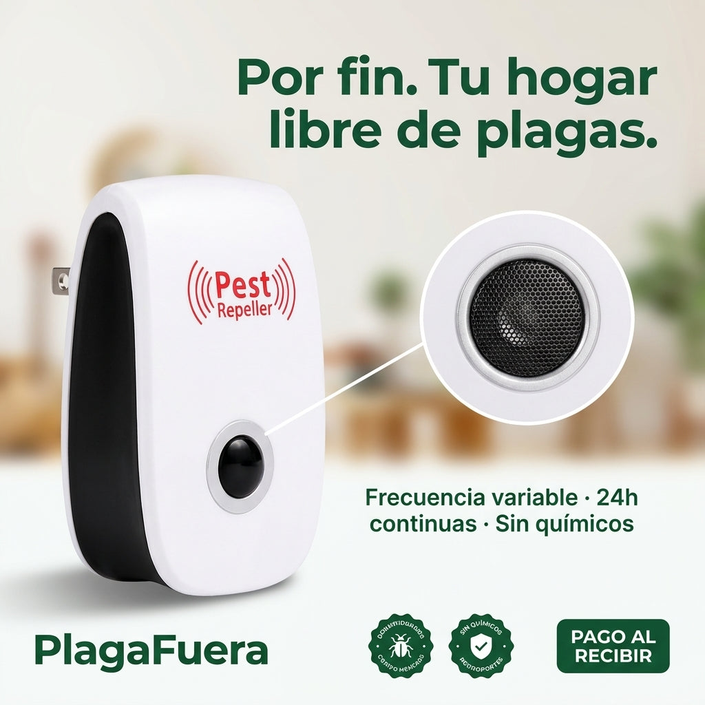 Repelente Ultrasonico De Plagas Potente - ID22554 — vista 1