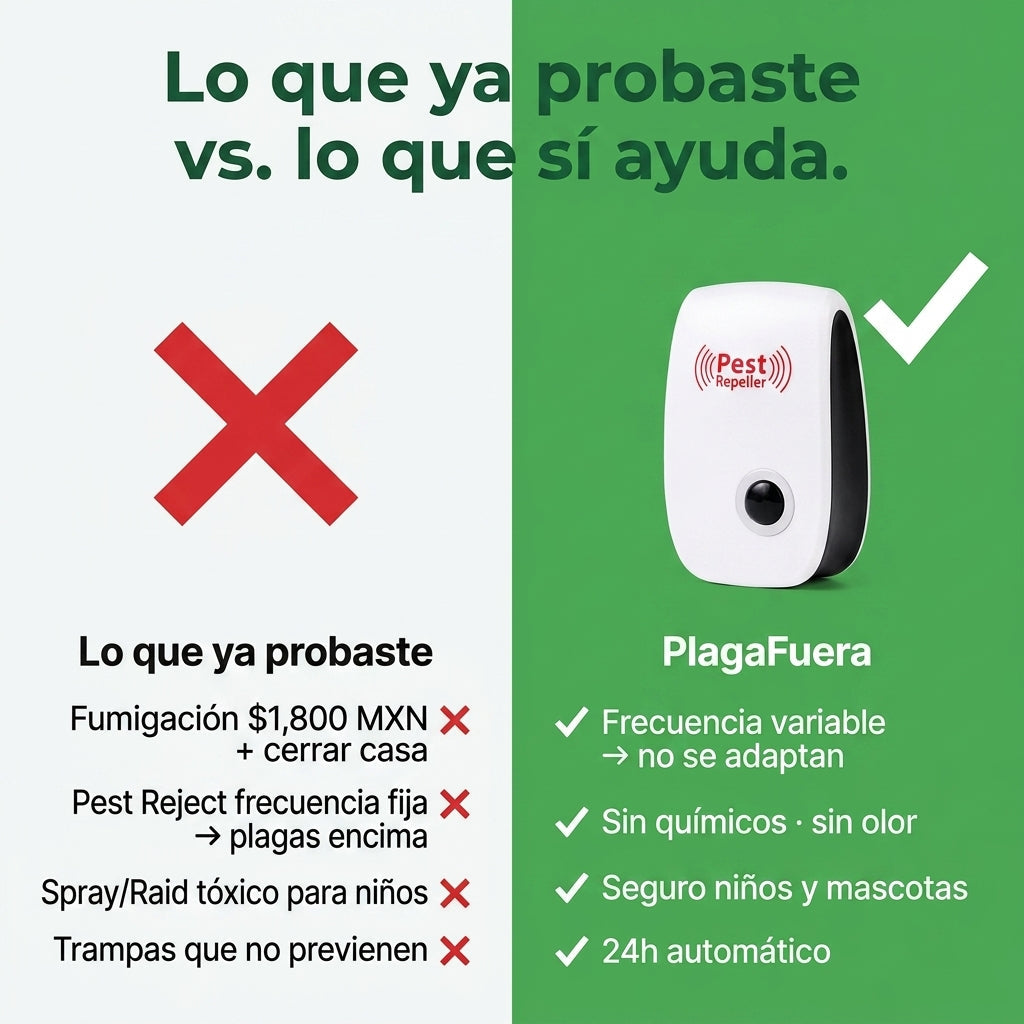 Repelente Ultrasonico De Plagas Potente - ID22554 — vista 2