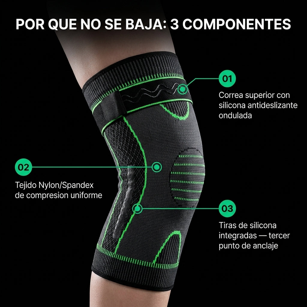 Rodillera Larga De Compresión De Rodilla - id22905 — vista 3