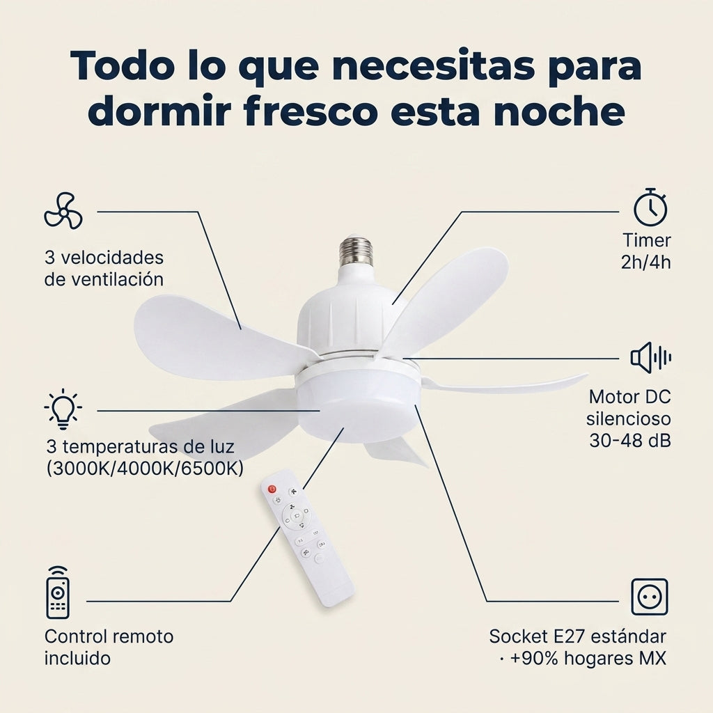 BOMBILLO VENTILADOR id38847 — vista 3